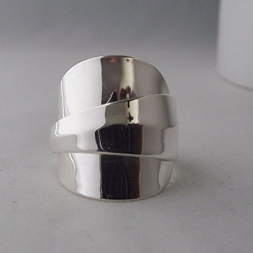 Sponsored Ad – Handmade Vintage Simple Sterling Silver Spoon Ring date Fully Hallmarked