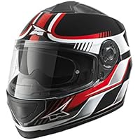 Axo - Casco Corsair Fiber con Pinlock, M, Negro/Rojo