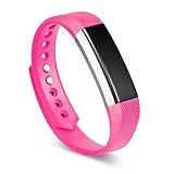 IGEMY 6,7-8,1 Zoll (170-206mm) Kinder Smart Armband TPU Sport Ersatz Band für Fitbit Ace Ultradünne Armbänder (Hot Pink)