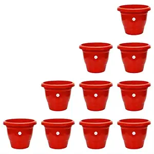 Kraft Seeds Garden Gamla Planter Pot (8 inch, Multicolour, Pack of 10)