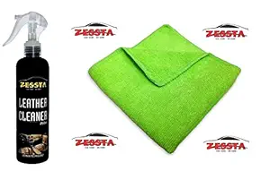 ZESSTA CAR CARE - WE CARE RCZ130 Leather Cleaner and Microfiber Cloth