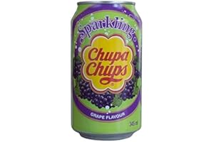 Chupa Chups Sparkling Grape Soda jetable (24 boîtes de 0,345 l)