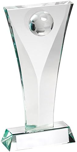 Personalised Engraved North Jade Glass Football Plaque Trophy Free Engraving