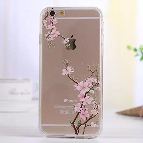 iGrelemÂ® iPhone 6 Plus/ 6s Plus Case [ with Free Tempered Glass Screen
Protector ], Ultra Thin TPU Soft Cover for Apple iPhone 6 Plus 5.5'',
Colorful Pattern Design Jelly Protective Case for iPhone 6 Plus 5.5
Inch - Flowers, #15