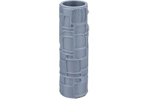 DELORIGIN Topographie Texturwalze Große Ziegel Ton Texturwalzen Unregelmäßiges quadratisches Muster DIY Prägekeramik Dekorationswerkzeug Für Pathfinder PRG Miniaturen