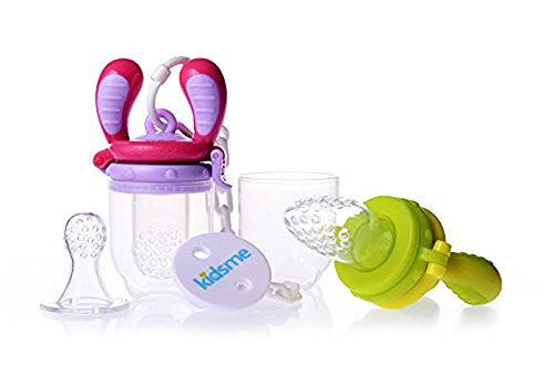 Kidsme Food Feeder Starter Pack (Lime and Lavender)