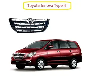 Auto_Smart_Look Car Plastic Front Grill for Toyota Innova Type 4 - Black