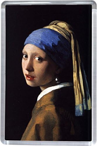 Super Universe FRIDGE MAGNET Johannes Vermeer - Girl with a Pearl Earring 5 x 7.5 cm