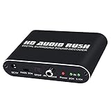 2-Wege-SPDIF-Glasfaser-Eingang, 1 Koaxial-Eingang, 1 Stereo-Stereo-Eingang, mehr perfekte Mehrkanal-Digital-Audio-Ausgangsschaltung ist bequemer.