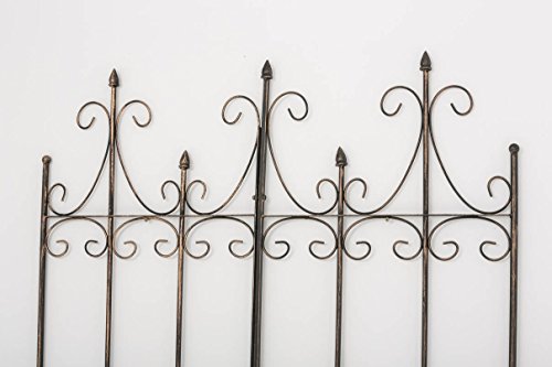 CLP Metall-Rankgitter FLIEDER, 150 x 100 cm, aus Eisen, im rustikalen Landhausstil, Stabstärke 1,5 cm bronze - 4