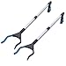 Produktbild Reacher Grabber, Klappbarer Pickup Tool Aluminium Rotierendem Greifhilfe 81cm für Wurf Pflücker Müll Garten Nabber, 2 Stück
