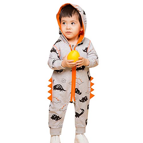 Preisvergleich Produktbild Babykleidung Dinosaurier Strampler,Sunday Baby Strampler Junge Outfit Winter Kleidung Schlafanzug Jumpsuit Overalls mit Reißverschluss Baby Born Kleidung