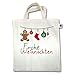 Produktbild Weihnachten & Silvester - Frohe Weihnachten Girlande - Unisize - Natural - XT500 - Jutebeutel kurzer Henkel