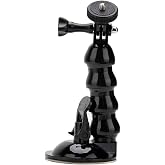 Ayex AX-231 Vantuzlu Ara&ccedil; İ&ccedil;i Esnek Kamera Tutucu &ndash; GoPro, DJI Osmo Action, Insta360 ile Uyumlu, 1/4 Vida Bağlantılı,