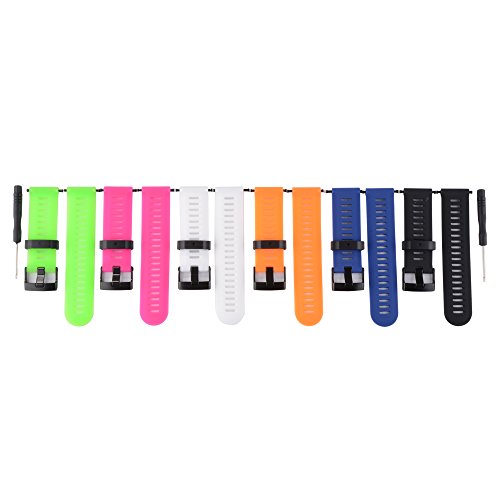 XCSOURCE   6pcs Banda de reloj ajustable wristband correa de reloj de correa de pulsera de reemplazo Para Garmin Fenix 3 HR  Verde   blanco   amarillo   negro   rojo   azul  TH438