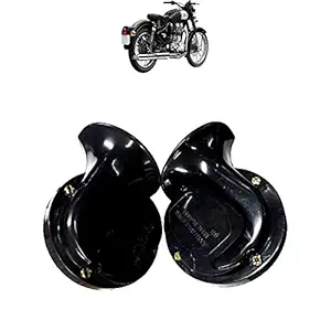 Vagary 12V Iron Electric Waterproof Motorbike Trumpet Bell Horn for Royal Enfield Classic 350