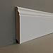 Produktbild Wiesemann Fußleisten / Sockelleisten "Moers" (Berliner Profil / MDF foliert / 719.16100) - weiß