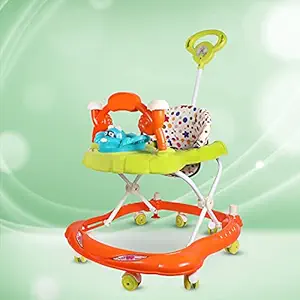 KAYOKSH Activity Baby Walker Cum Rocker for Kids with Adjustable Height Musical and Light for 6 to 18 Months Best Choice for Your Baby for Growing Future Recommended for Kids Activity Walker (Pink)