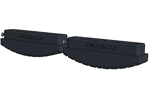 DRUCK SOLUTIONS 2x Leiterfüsse Ersatzfüße Set Für Leiter Innenschuhe In Vielen Größen Bzw. Holmabmessungen Erhältlich Aus TPU inkl. Bohrschraube für Sprossen- und Stufenleitern Außenmaße 95x25 Innenmaße 95x22 (98x25)