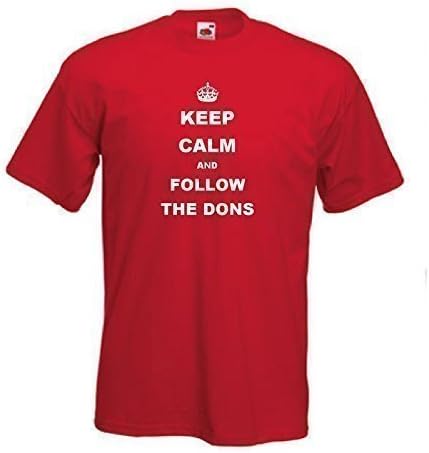NEW Aberdeen FC Keep Calm And Follow The Dons Football T-Shirt - All Sizes Available (Extra Extra Large)