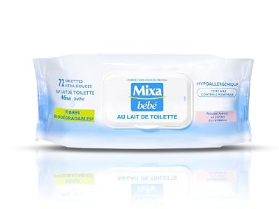 Mixa Bébé Lingettes au Lait 72 Unités