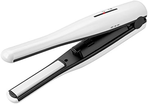 OBEST NEW Cordless Hair Straightener,Mini Ceramic Flat Iron and Curler for Hair Easy to Carry with Travel Bag