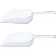 XMHSH Plastic multi-purpose grain rice shovel ice shovel kitchen ice scoop rice grain scoop flour sugar dried fruit melon seeds small shovel（2PCS）