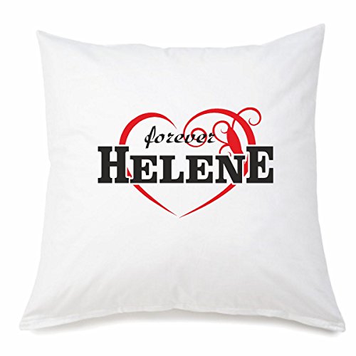 Kissenbezug I Love Helene aus Microfaser in 40cm x 40cm mit Reißverschluss für jeden Liebhaber/Fan genau das richtige