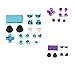 Price comparison product image P PRETTYIA 2 Packs Replacement Chrome Plating Buttons and Touchpad + 2 Thumbstick Cap for PS4-JDM030 Controller