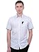 Produktbild Allegra K Herren Anker Muster Kurzarm Herren Freizeithemd mit Brusttasche, White/M (EU 48)