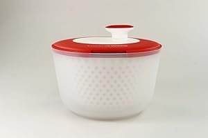 TUPPERWARE Salatschleuder Salat-Karussell 3,8 L rot ohne Deckel Salatkarussell P 21485