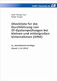 Image de Checkliste 18 für die Durchführung von IT-Systemprüfungen bei kleinen und mittelgroßen Unternehm