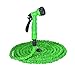 Produktbild Macxy - 7 in 1 Spritzpistole 25-200FT Erweiterbare Gartenschlauch Latex-Schlauch magischer Flexibler Schlauch für Garten Auto Kunststoffschläuche Blau Gartenschlauch [Grüne 100FT]