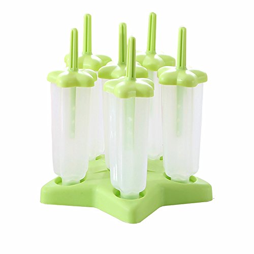 Joyoldelf 6-er Set Eis am Stiel aus Silikon,Eis Forme für Kinder und Erwachsene,ohne BPA - 6