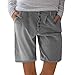 Produktbild Weant Shorts Damen Sommer Kurze Hose Mode Frauen Einfarbig Leine Retro mit Taschen Crimpen Lose Strand Sport Hot Pants Bermuda Shorts Sommer Strandshorts mit Taillenband