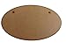 Produktbild Schild, MDF, oval, blanko, 5 Stück - 130 mm x 80 mm