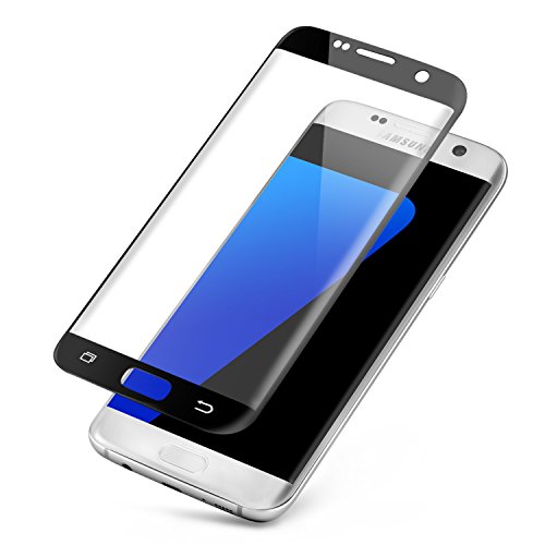 Samsung Galaxy S7 edge Schutzfolie, Everdigi Displayschutz Panzerglas Schutzfolie Glas Folie mit extra Reinigungsset, Full Coverage HD-Qualität Displayschutzfolie für Samsung S7 Edge(Schwarz) - 2