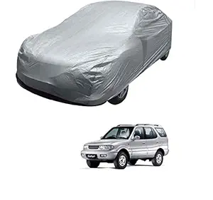 Kozdiko Silver Matty Car Body Cover with Buckle Belt for Tata Safari/Toyota Fortuner New and Old/Tata Hexa/Mahindra Xylo