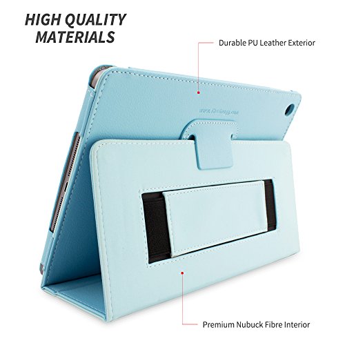iPad Air Hülle & Neues iPad (2017) 9.7 Zoll Hülle (Hellblau), Snugg™ – Smart Case mit lebenslanger Garantie + Sleep / Wake Funktion für iPad Air (2013) und iPad (2017) - 3