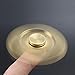 Produktbild HZSSEC Tri Fidget Aluminium Hand Gyro Spinner Teelöffel 1-3 Minuten, HZSSEC Würfel Finger Toy Hand reduziert Stressabbau Angst beste Geschenk für Sie und Ihre Freunde - golden