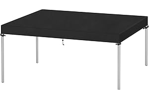 VANSHEIM Housse Plateau Table Jardin Housses pour Mobilier de Jardin Housse de Protection Table Basse Rectangulaire de Jardin Housse Table de Jardin Imperméable Bâche Table Jardin 180x100x15cm