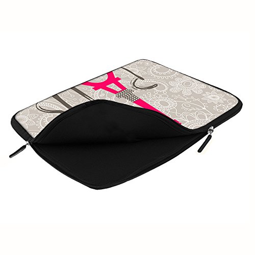 PEDEA Design Schutzhülle Notebook Tasche bis 17,3 Zoll (43,9cm) mit Design Mauspad, Paris 2 - 5