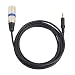 Produktbild HermosaUKnight 355530 3,5 mm Klinke Stereo Stecker Kabel zu Mikrofon XLR Audio 3 Pin Klinkenstecker XLR Stecker Für HDTV DVD MP3-Black & blau