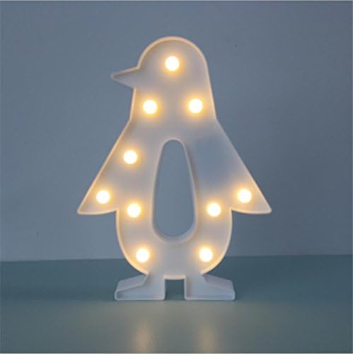 Atmko®Children Led Night Light Penguin Shape Desk Lamp Battery Operated For Kids Baby Adults Bedroom Home Decor Birthday Party Toys Gifts Wall Decoration Mood Table Lamp