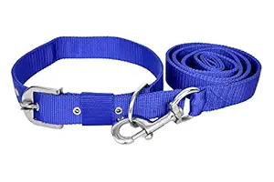 VIP COLLECTION Waterproof Premium Export Quality Strong Nylon Everyday Dog Collar Leash Adjustable Durable Training Pet Collars Set for All Type of Breed Dogs Color (Medium)