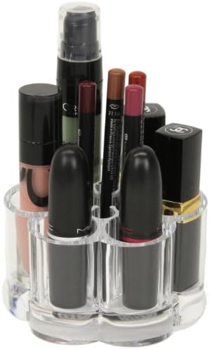 Paylak Flower Shaped Acrylic Makeup and Brush Organizer