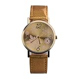 Armbanduhren Mode-Accessoires, 1 St¨¹ck Weihnachten Schneeflocke Analog Quarz Kunstleder Band Paare Armbanduhr - Golden