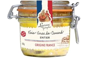 Lucien Georgelin Foie gras de canard entier origine France le bocal de 180g