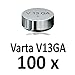 Produktbild 10 - 1000 Stk. (100 Stück) Variante frei wählbar Varta AG 13 V13GA Knopfzelle Alkaline LR44/LR1154/357 1,5 Volt im NEMT Pack