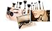 Beauty Kingdom 11pcs Set Bamboo Handles Makeup Brushes Natural Make up Brushes Cosmetics Brush Makeup Brushes Sets Soft Makeup Brush Set Cosmetic Tool Kit with Portable Pouch